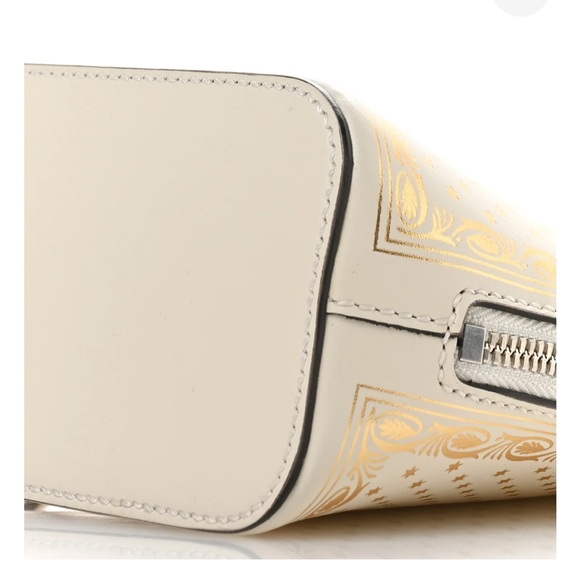 GUCCI LIMITED EDITION Leather GUCCY Gold Stars Mini Dome Crossbody Bag&Strap - Picture 9 of 16